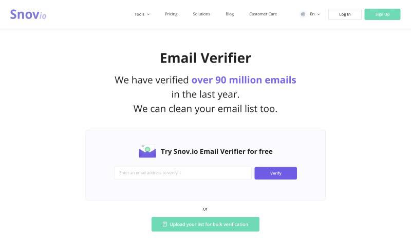 Snovio email validator for 2022
